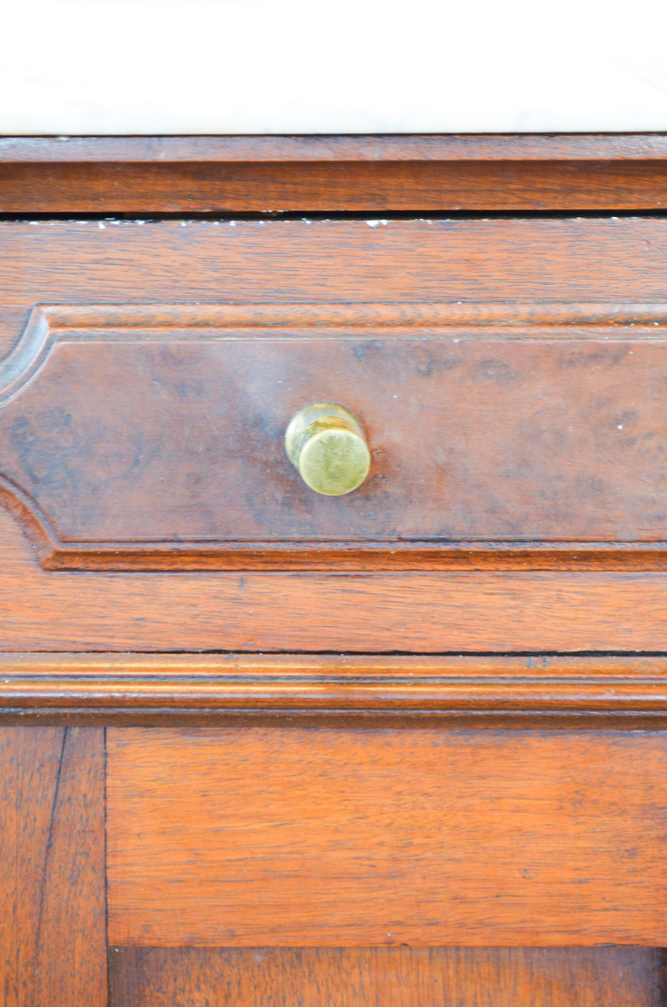 Victorian Marble Top Walnut Washstand