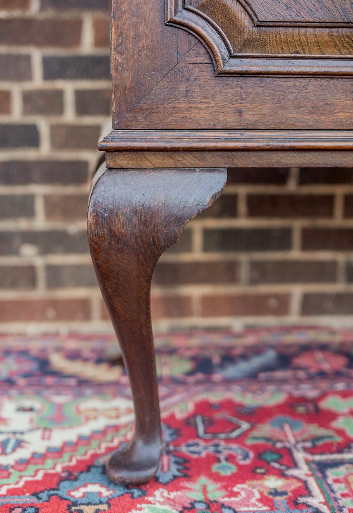 English Queen Anne Oak Sideboard