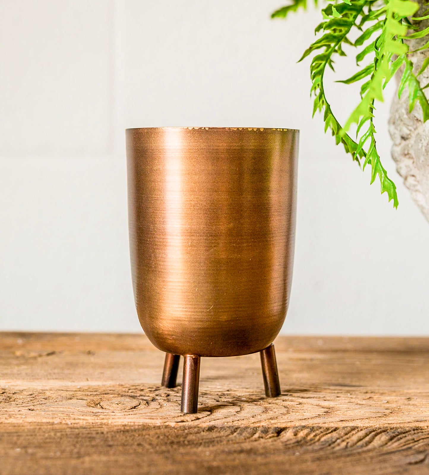 Antique Finish Copper Cachepot