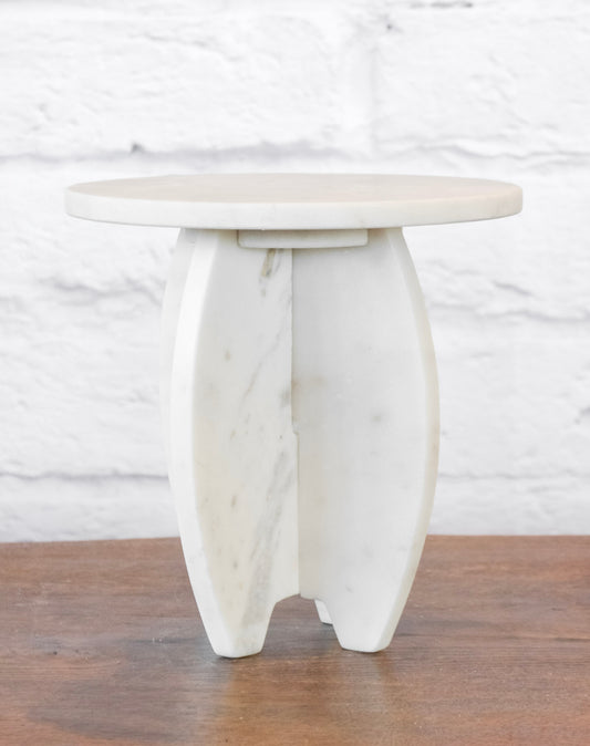 Geometric Marble Riser
