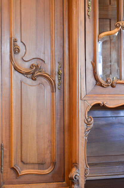 Grand Rococo Walnut Buffet