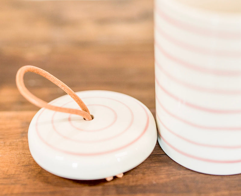 Last Call Dainty Stoneware Lidded Canister