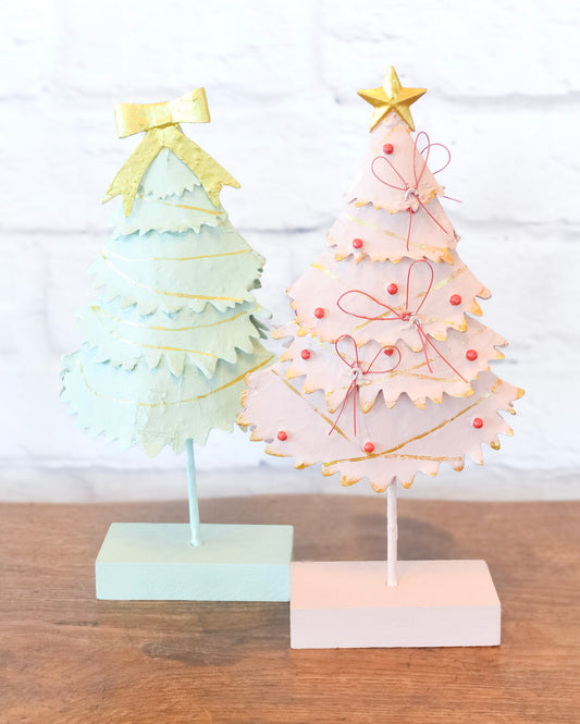 Star or Bow Metal Holiday Tree