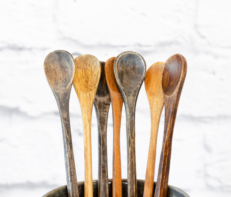 Hand Carved Wood Tasting Spoon