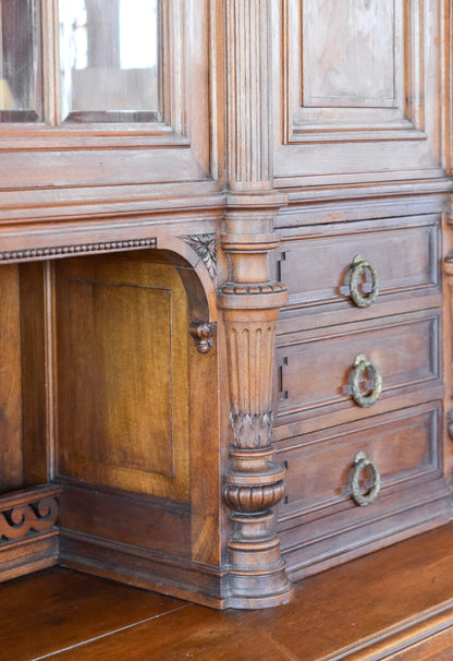 Grand Louis XVI Style Walnut Buffet