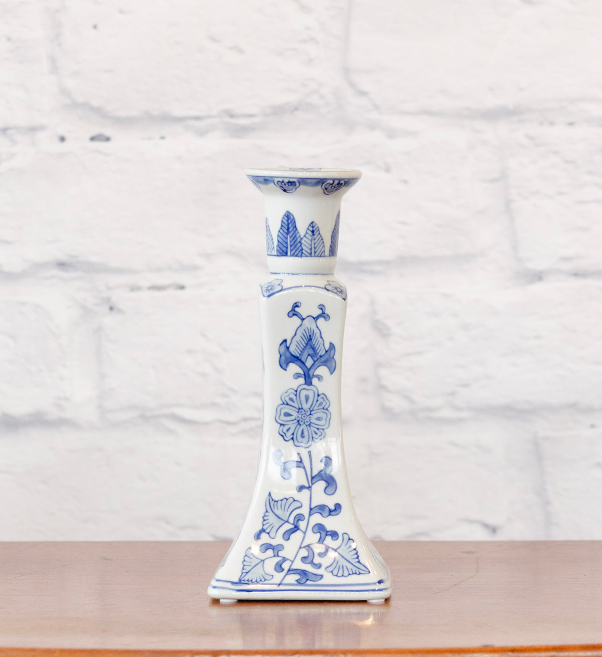 Classic Blue & White Candle Holder