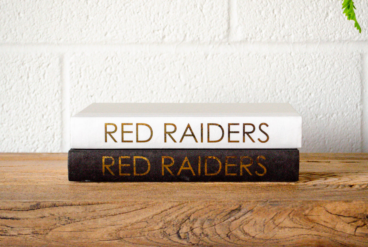 "Hit 'Em Wreck 'Em Red Raiders" Decorative Books