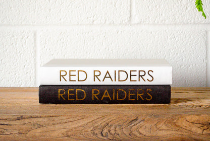 "Hit 'Em Wreck 'Em Red Raiders" Decorative Books