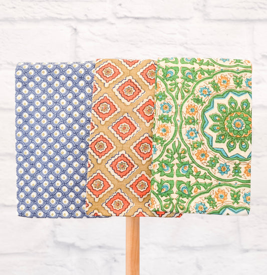 Block Print Cotton Slub Tea Towel
