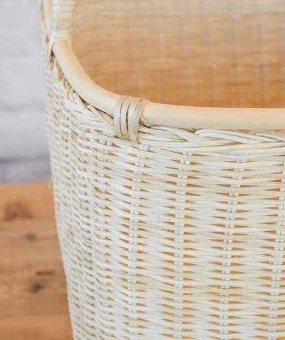 Square Rattan Basket w/ Handles