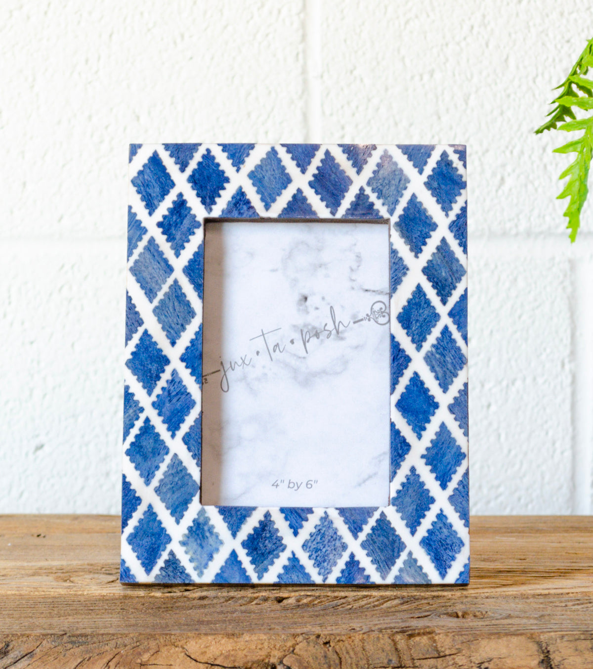 Idyllic White & Blue Bone Frame