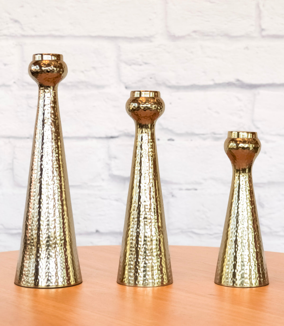 Hammered Taper Candle Holder