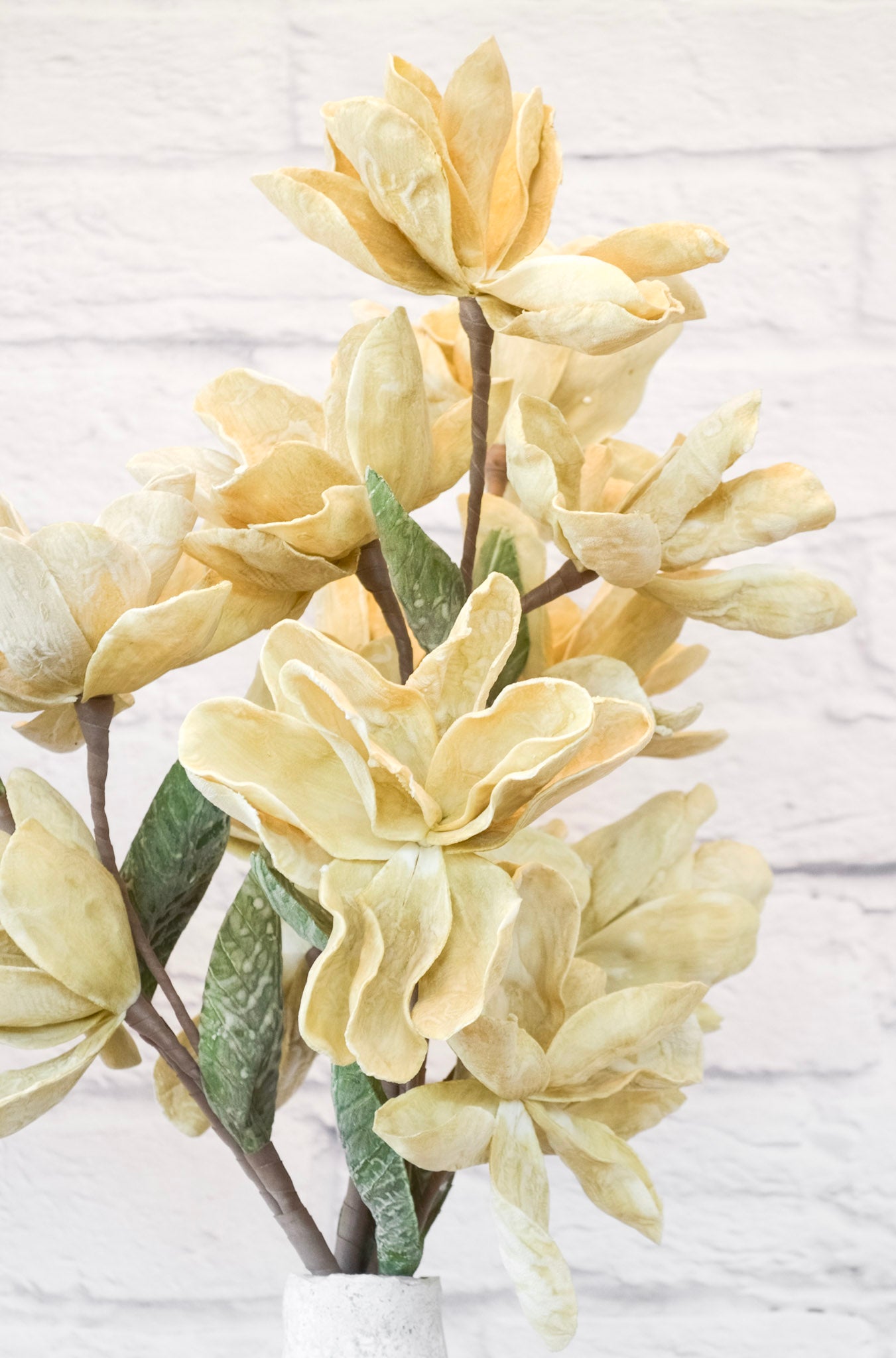 Faux Cream Bloom Stem