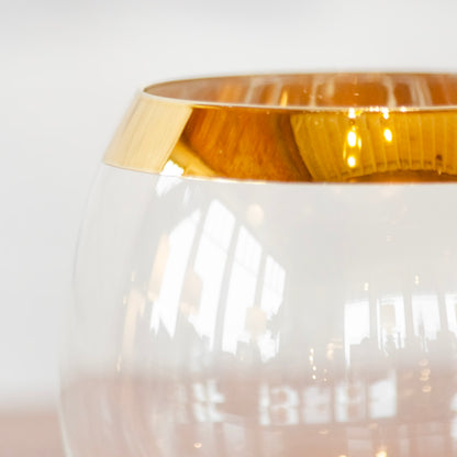 Gold Electroplated Accent Glass