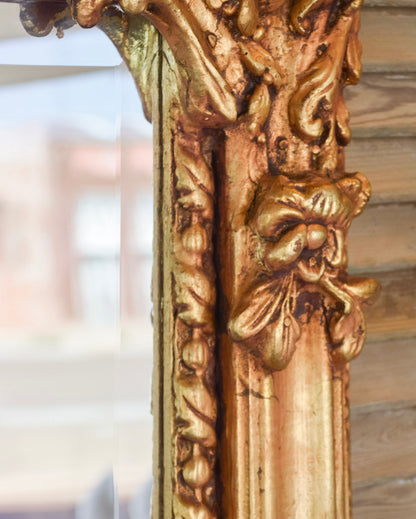 Rococo Gilt Framed Beveled Mirror