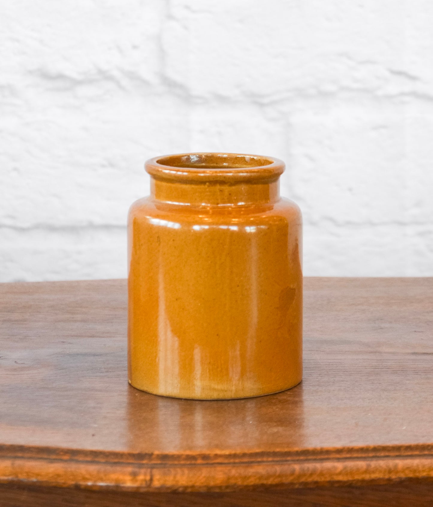 Vintage-Inspired Mini Stoneware Crock