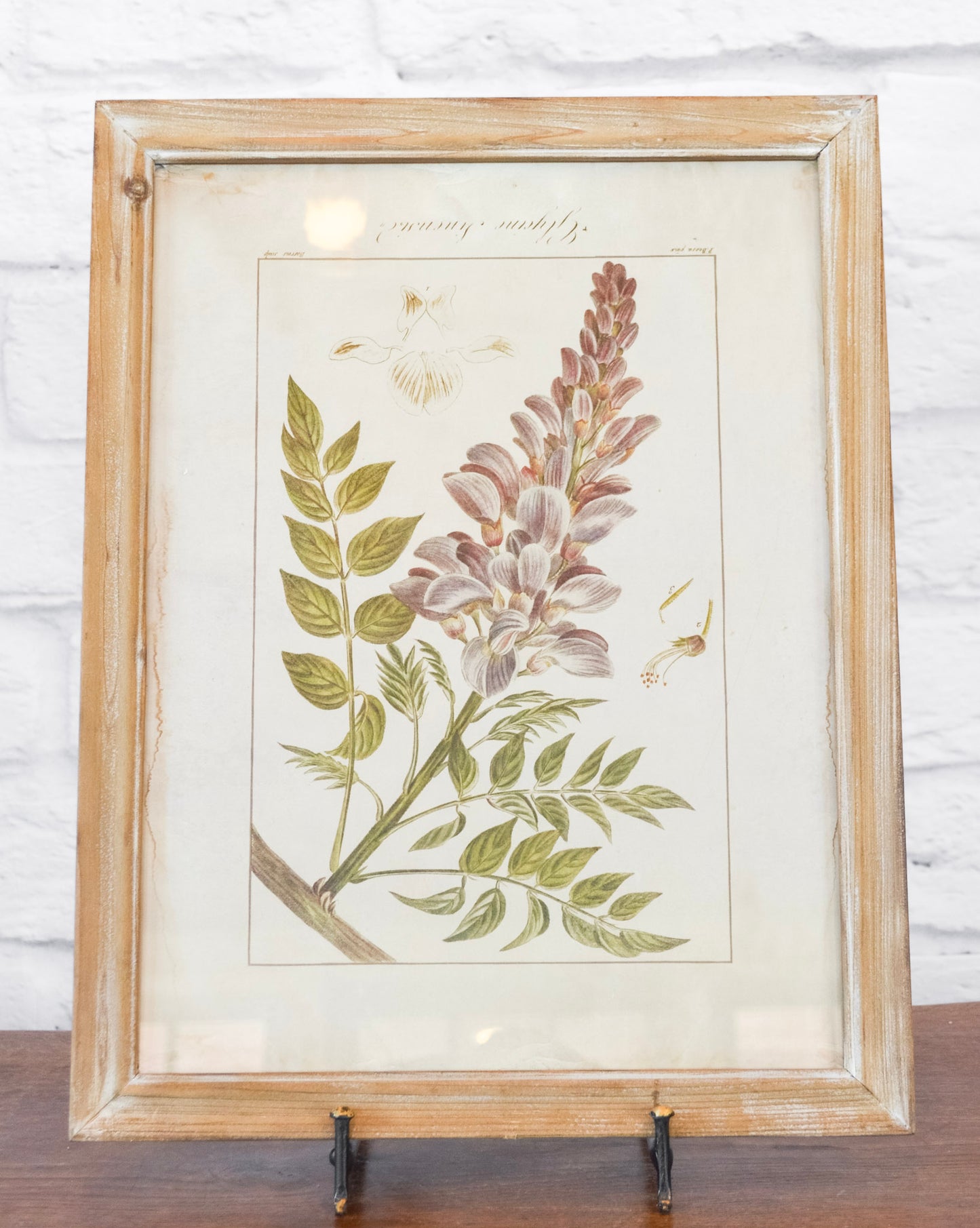 Wood Framed Floral Wall Decor