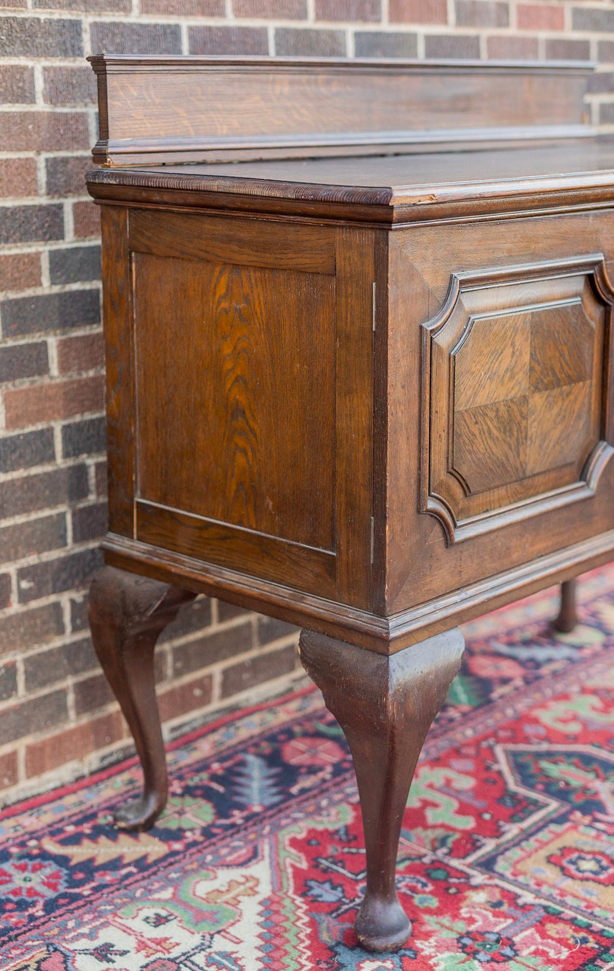 English Queen Anne Oak Sideboard