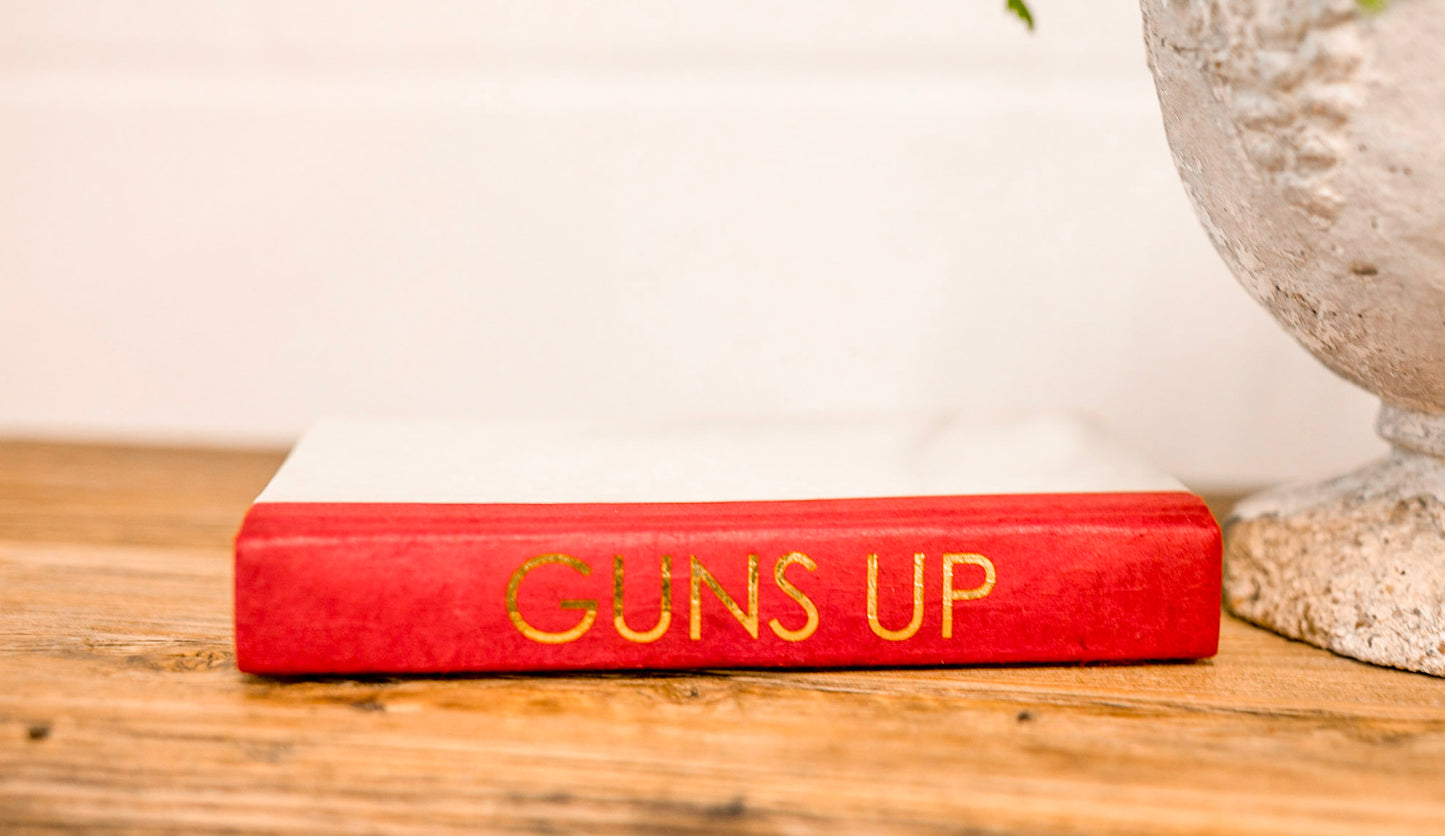 "Guns Up Red Raiders" Decorative Books