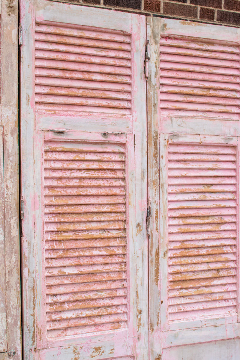 Trieste Primitive Wooden Louvered Shutters