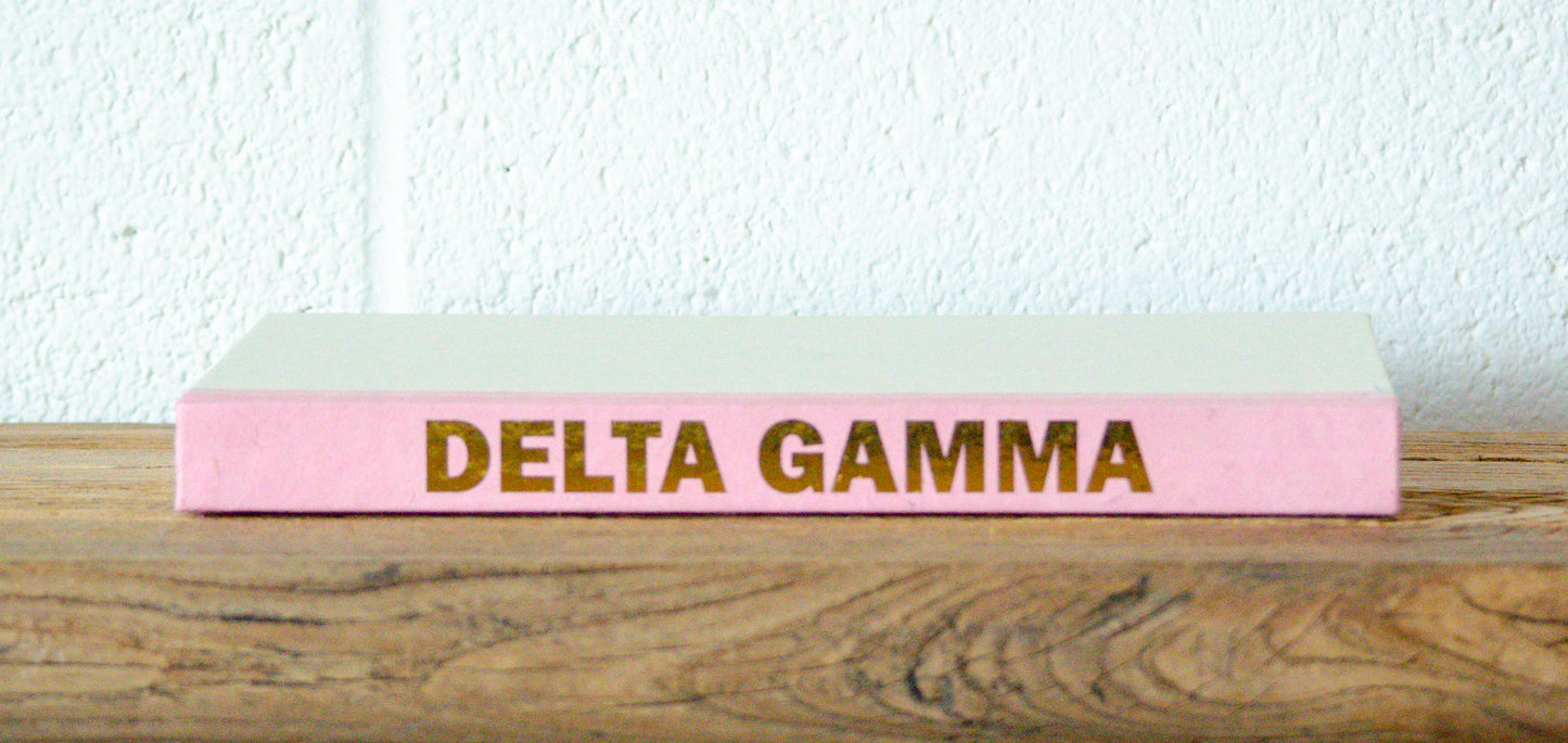 Gold Letter Sorority Decorative Books