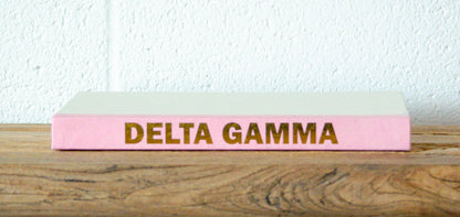 Gold Letter Sorority Decorative Books