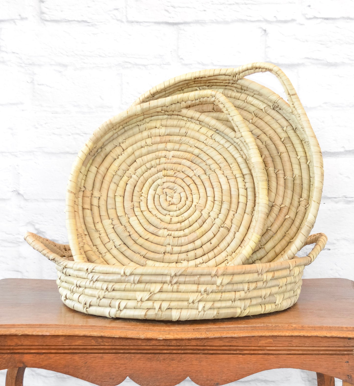 Handwoven Grass & Date Leaf Tray