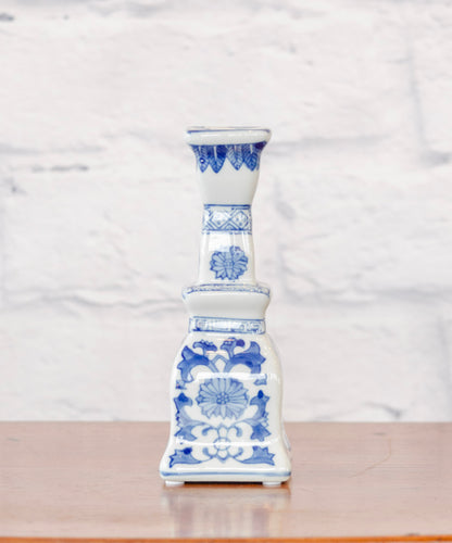 Classic Blue & White Candle Holder