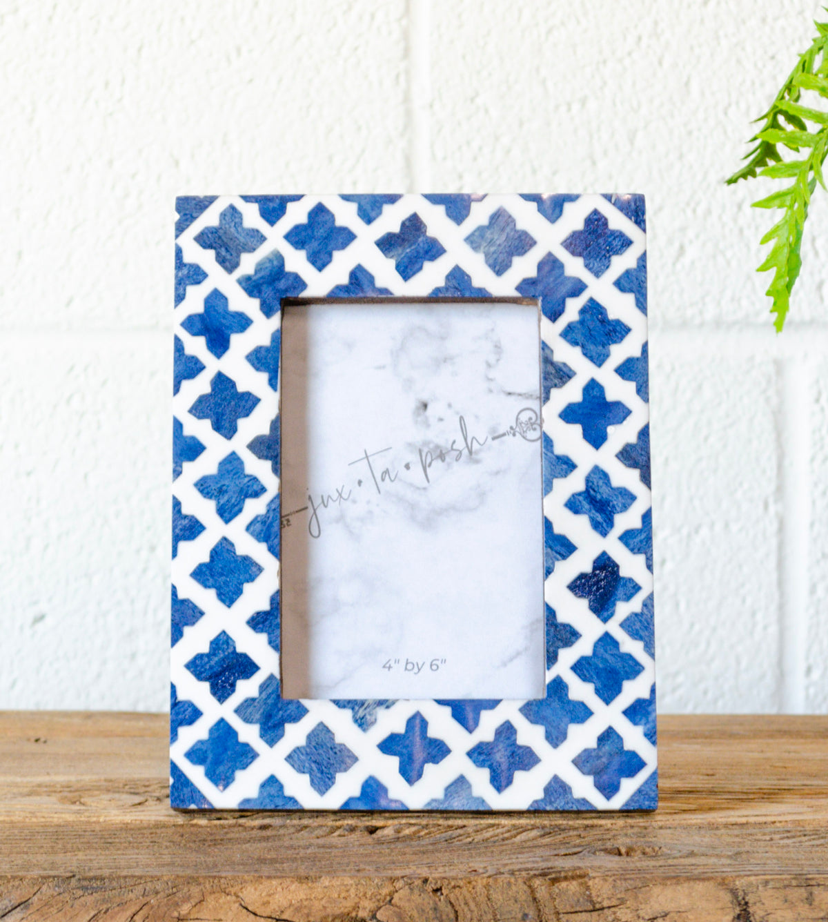 Idyllic White & Blue Bone Frame