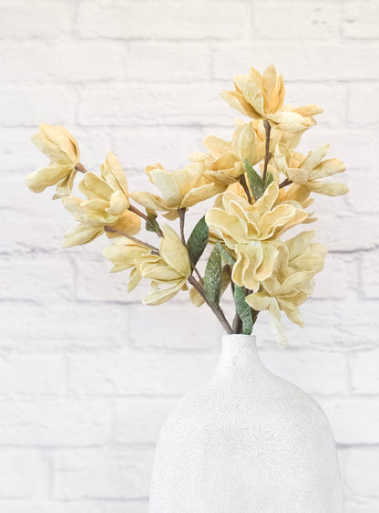 Faux Cream Bloom Stem