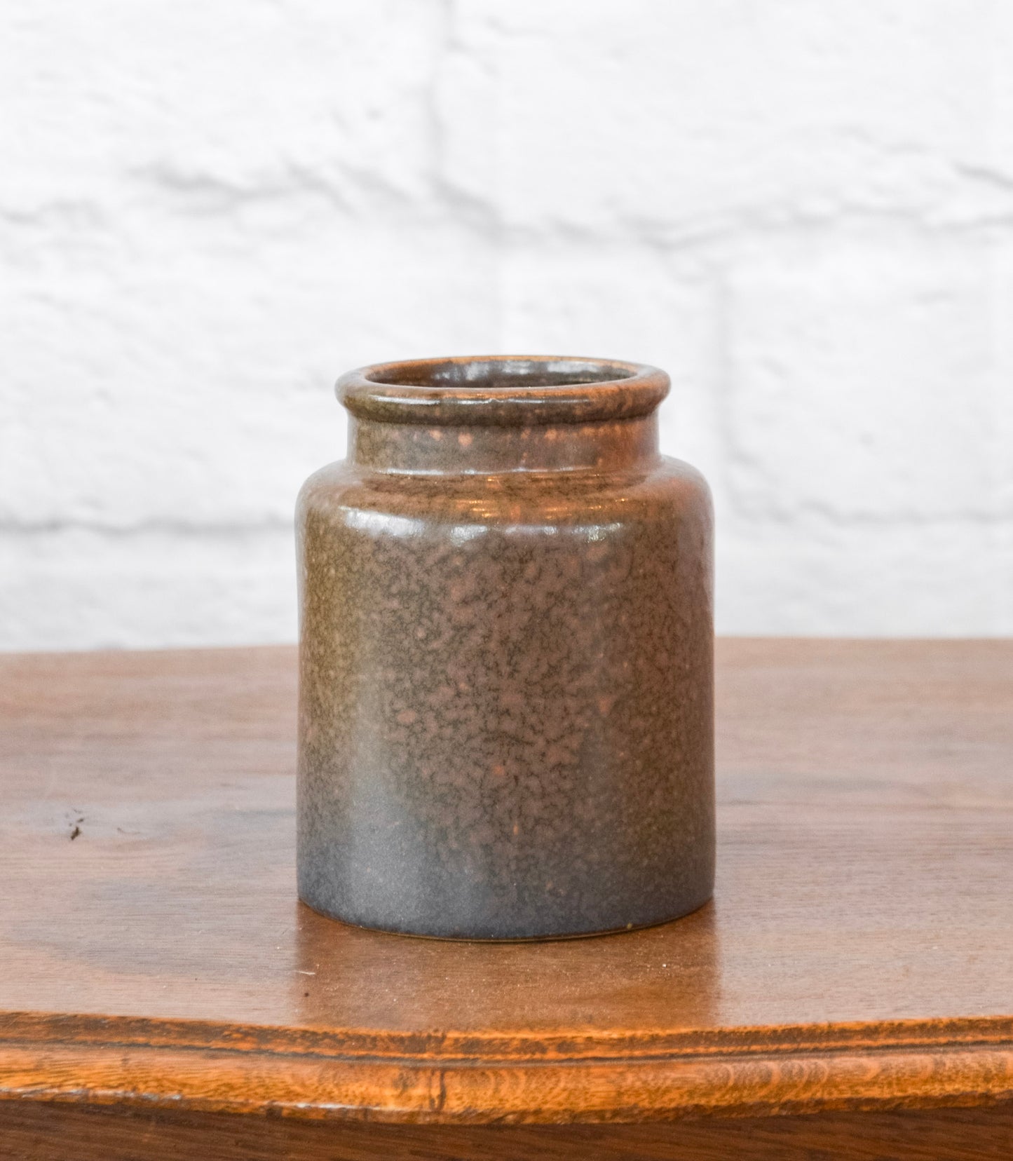 Vintage-Inspired Mini Stoneware Crock
