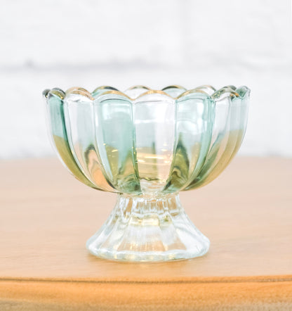 Striped Pedestal Candy Dish