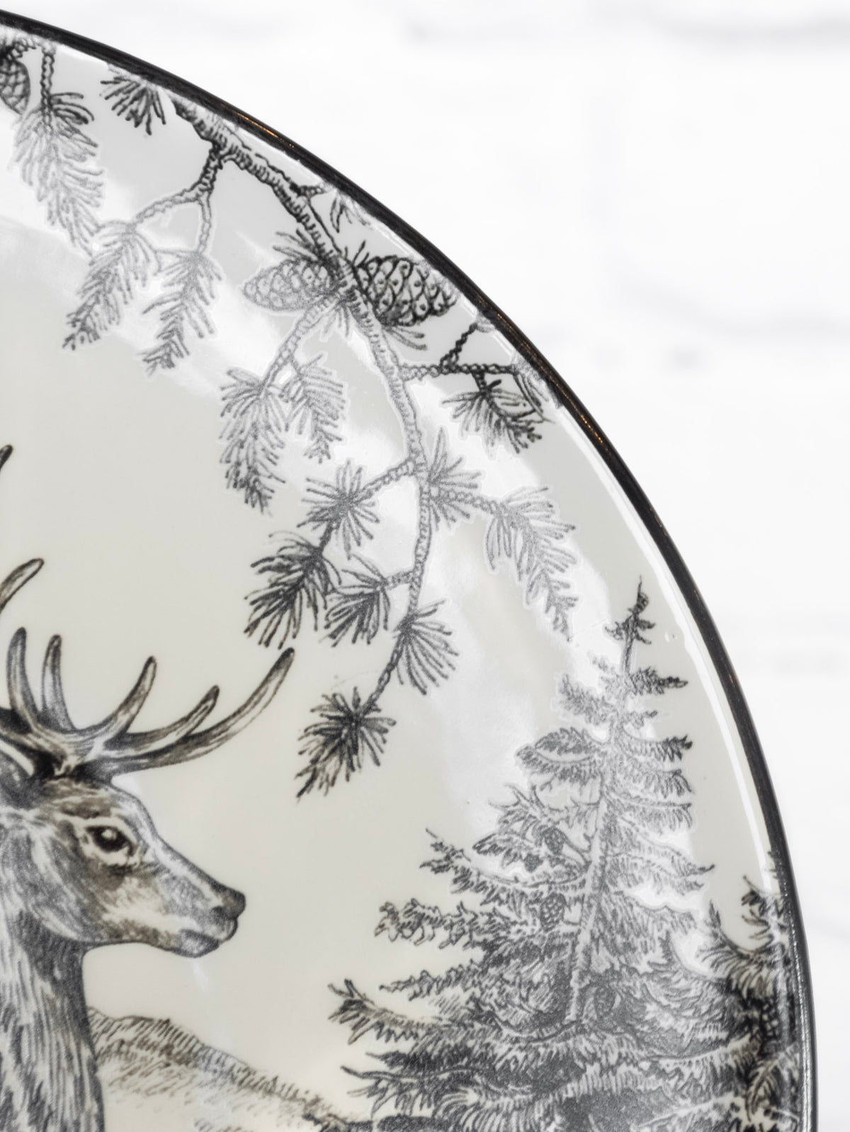 Winter Deer Ceramic Dinnerware Collection
