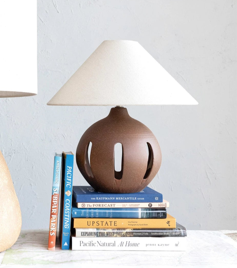 Cut-Out Ceramic Lamp