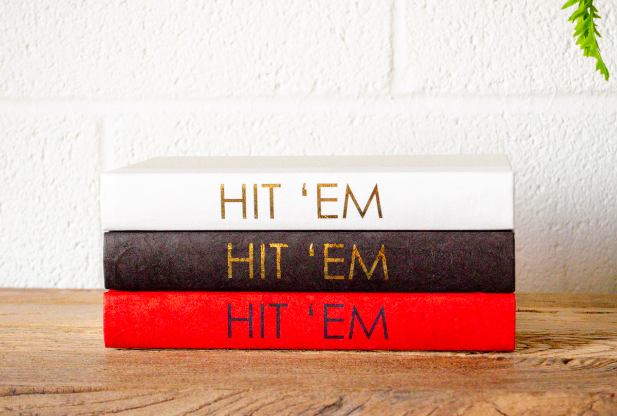 "Hit 'Em Wreck 'Em Red Raiders" Decorative Books