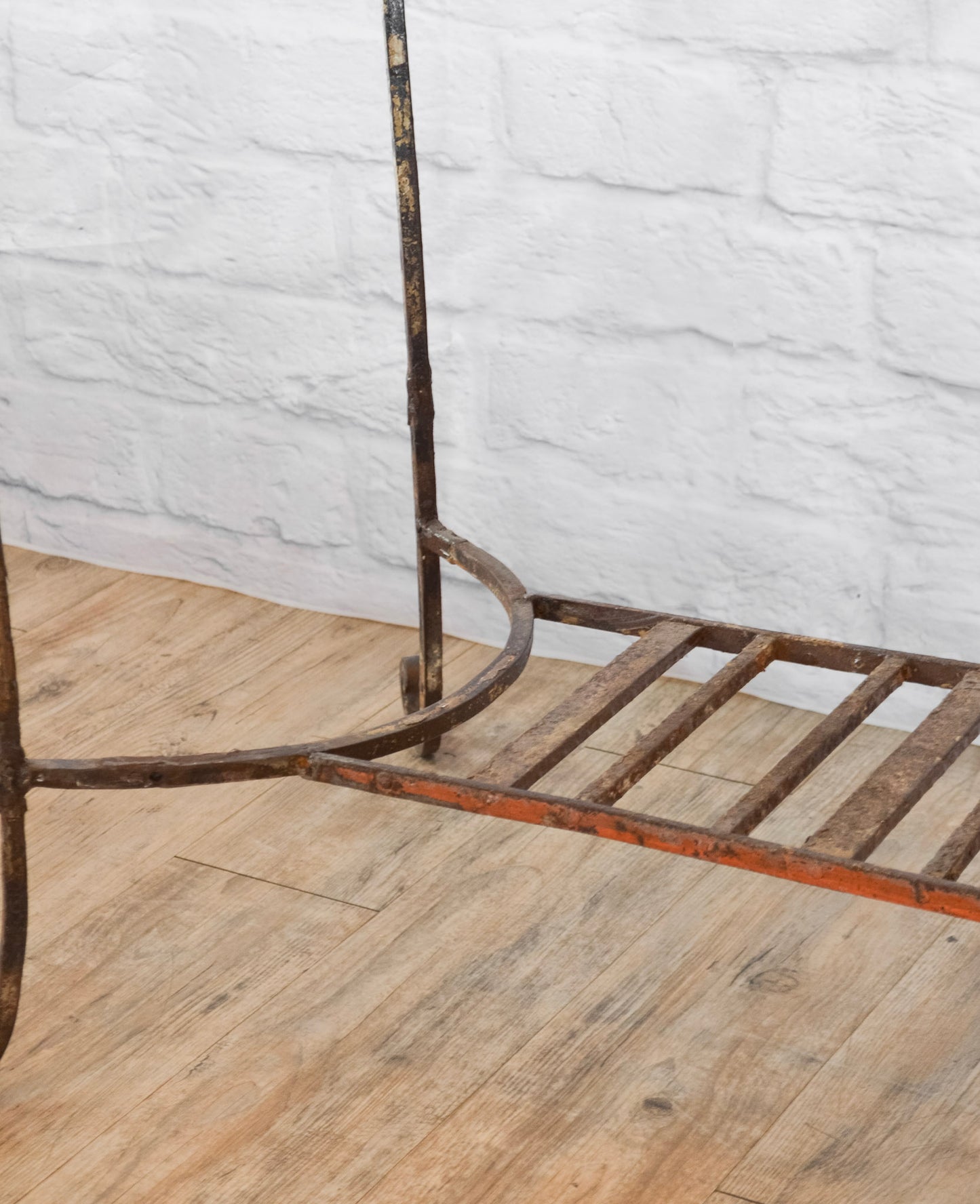 Marble Top Iron Base Patio Table