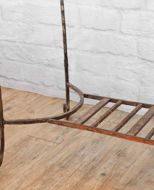 Marble Top Iron Base Patio Table