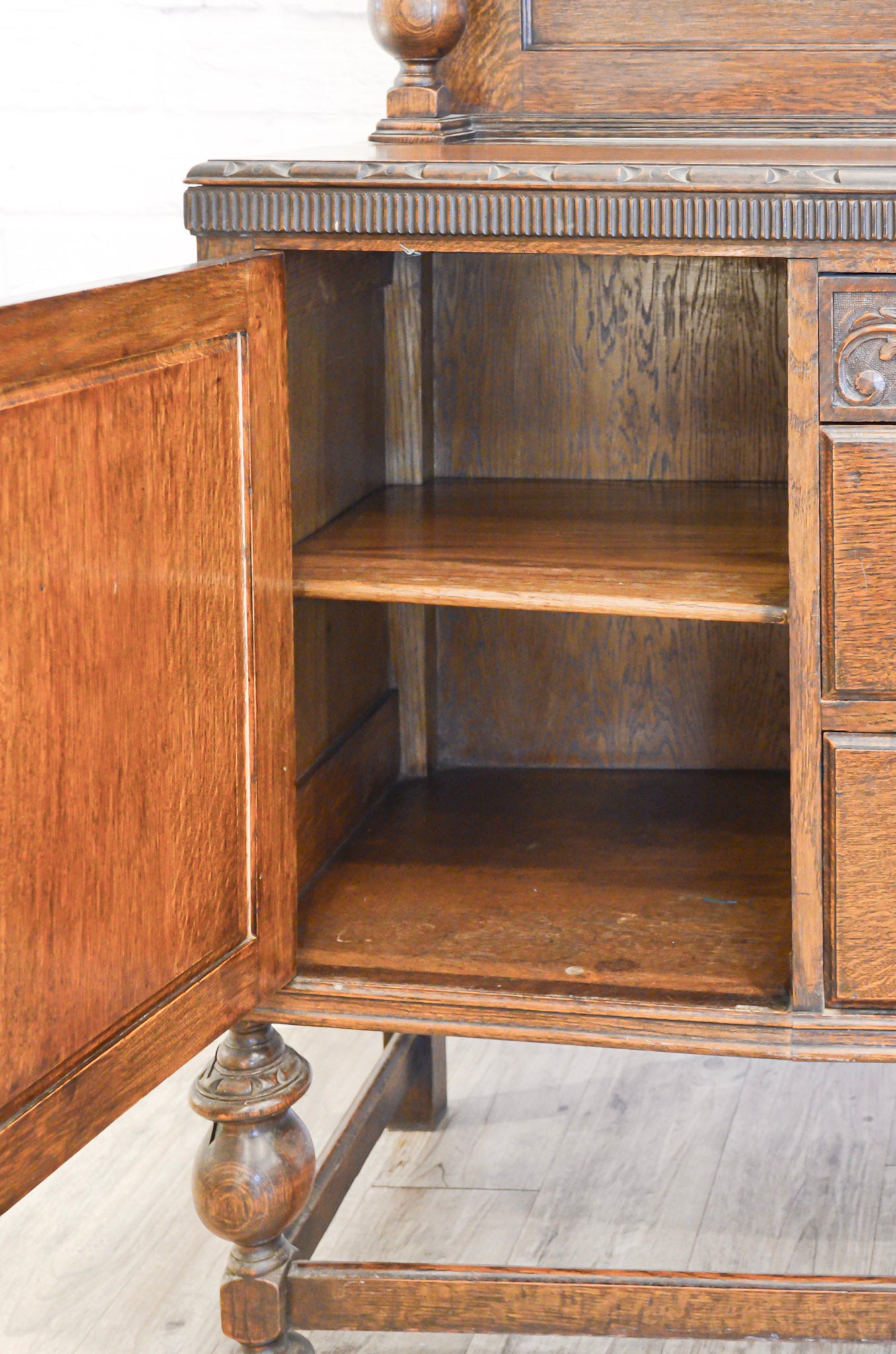 Antique Oak Wooden Buffet