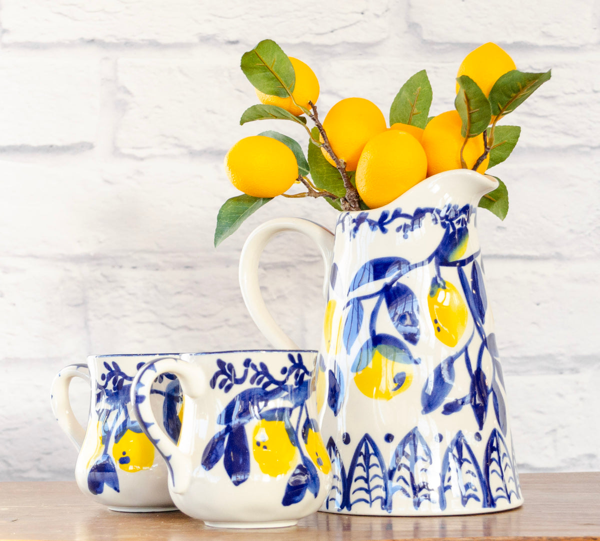 Hand-Painted Lemon Ceramic Collection