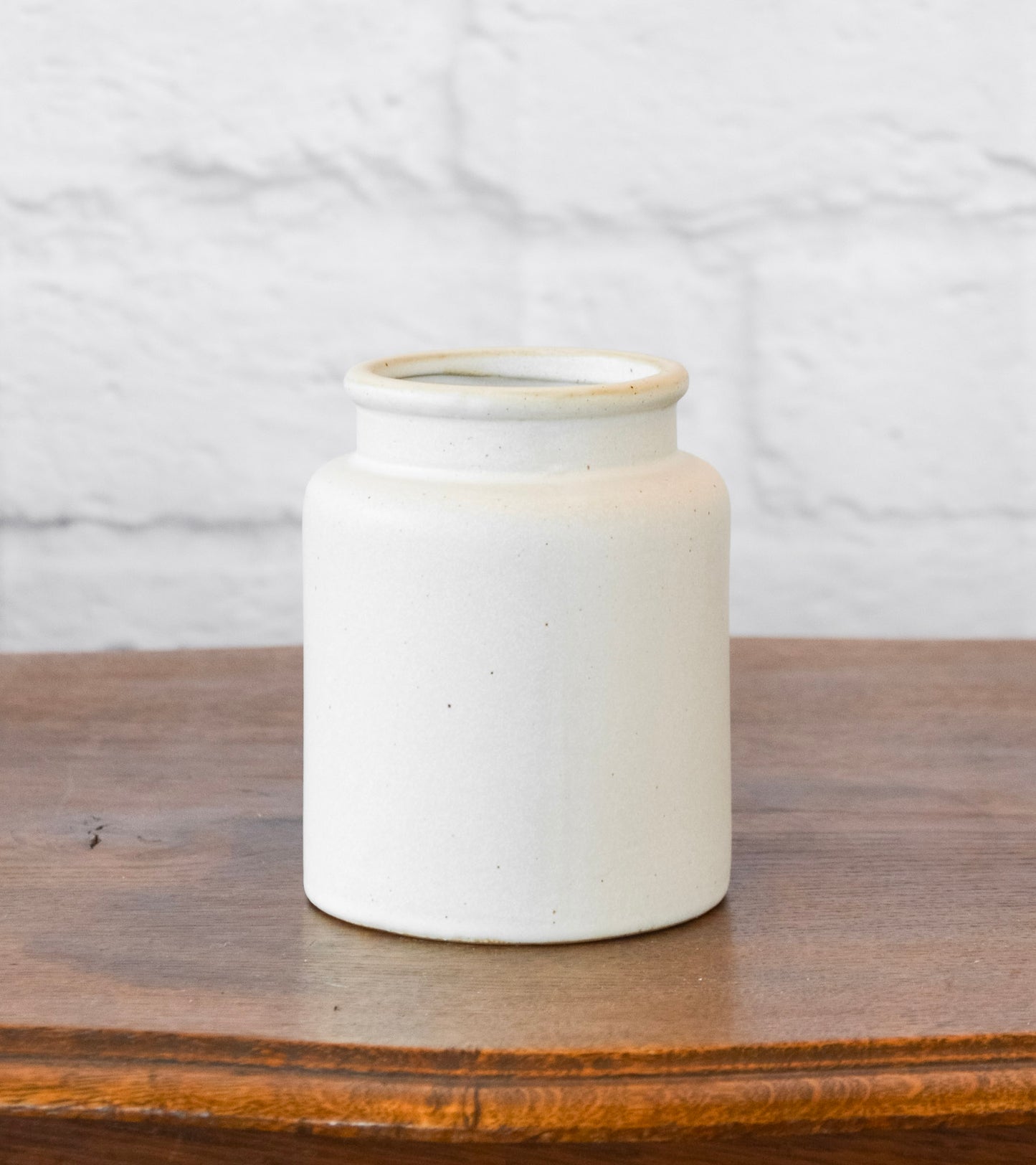 Vintage-Inspired Mini Stoneware Crock