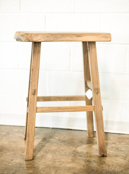 Live Edge Walnut Wood Stool