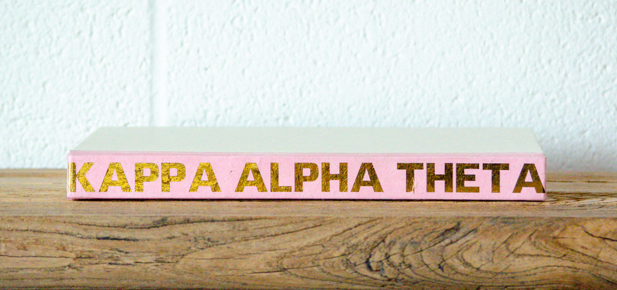 Gold Letter Sorority Decorative Books