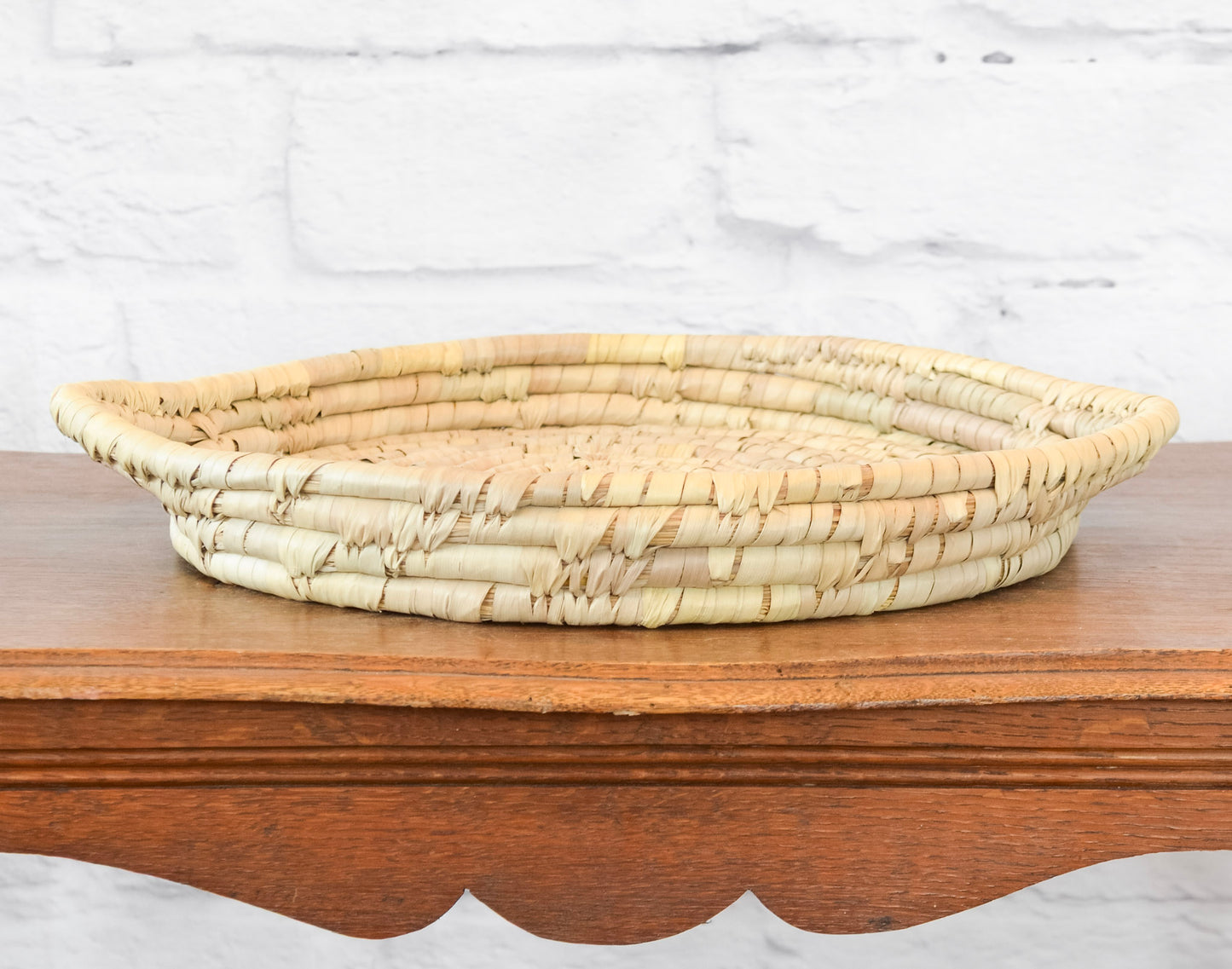 Handwoven Grass & Date Leaf Tray