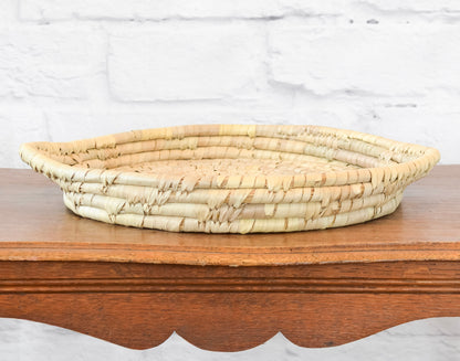 Handwoven Grass & Date Leaf Tray