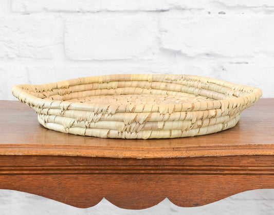 Handwoven Grass & Date Leaf Tray