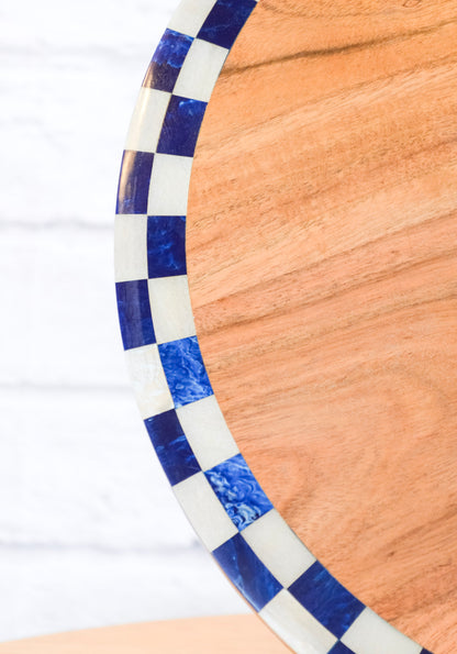 Checkered Pizza Board & Cutter