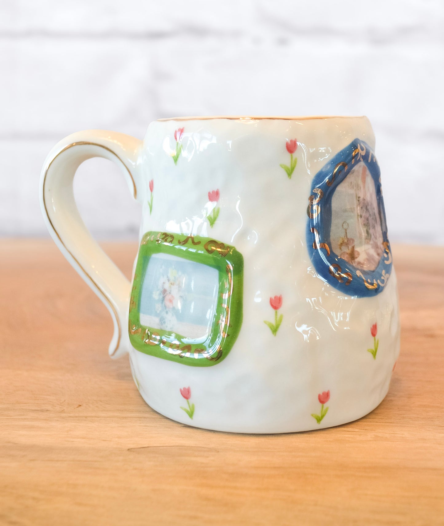 Whimsical Picture Frame Mug