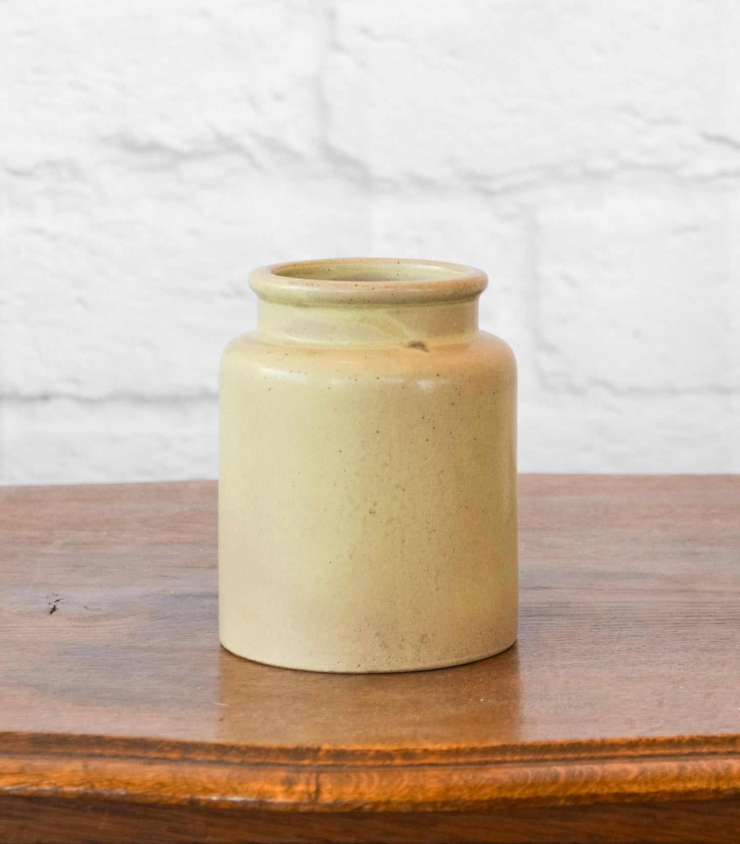 Vintage-Inspired Mini Stoneware Crock