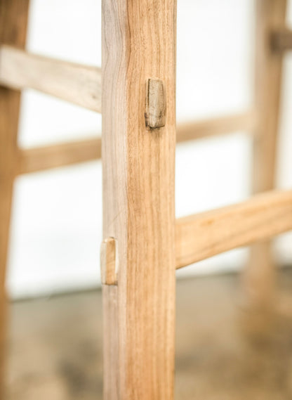 Live Edge Walnut Wood Stool