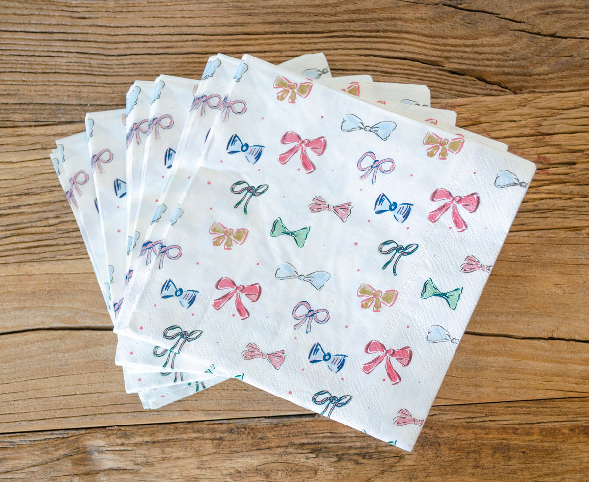 Petite Bows Paper Napkin Set